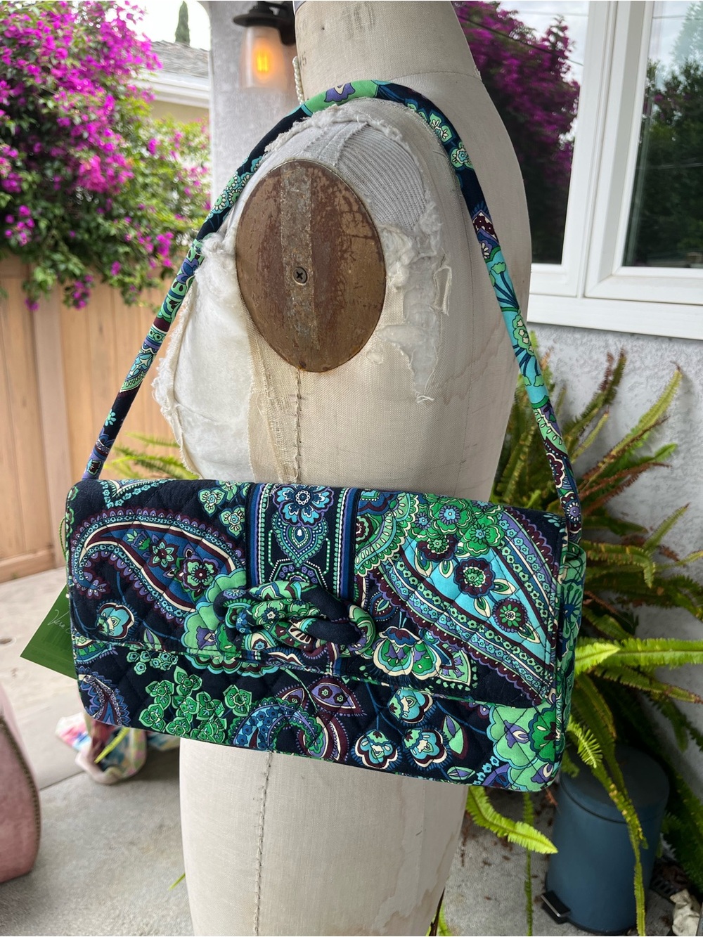 Vera Bradley Knot Just A Clutch in Blue Rhapsody shoulder bag NWT